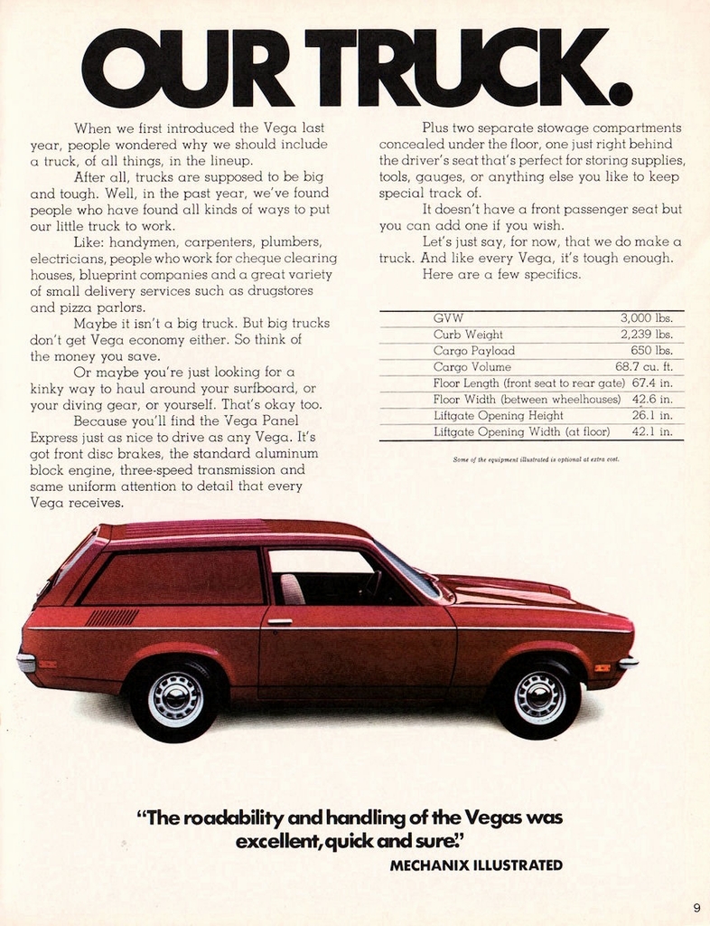 1972 Chevrolet Vega Canadian Brochure Page 14